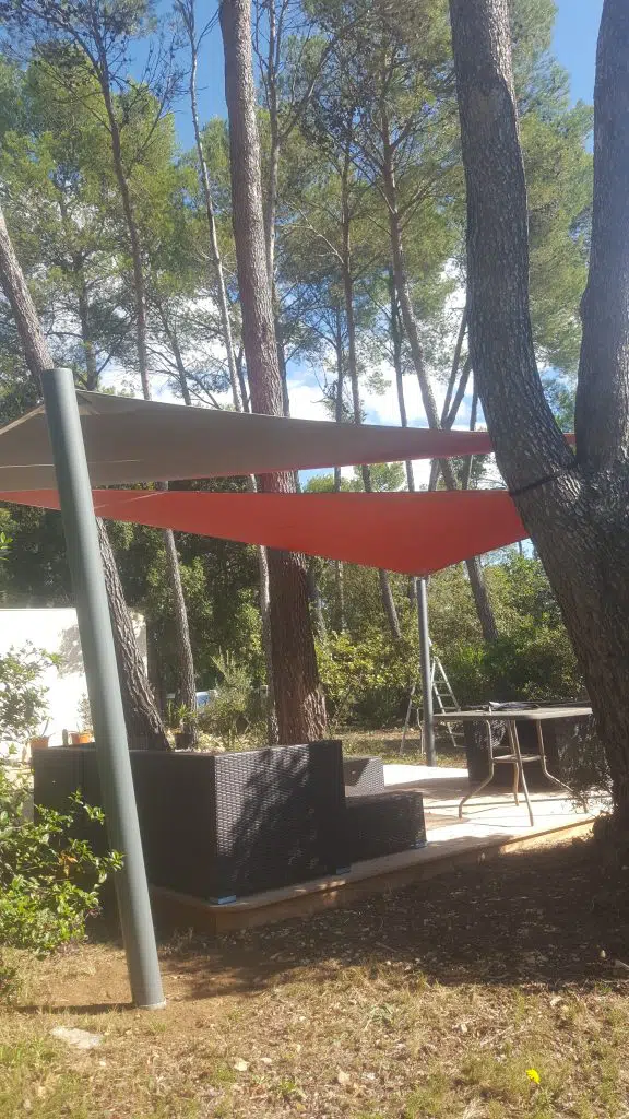voile d'ombrage mats